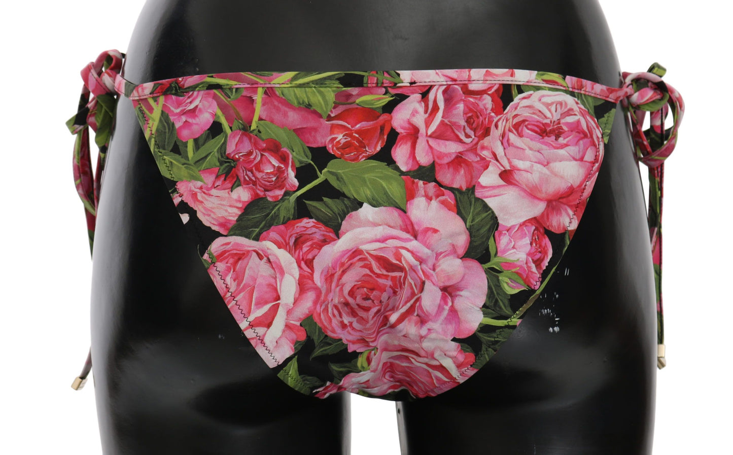 Dolce & Gabbana Elegant Rose Pattern Bikini Bottom