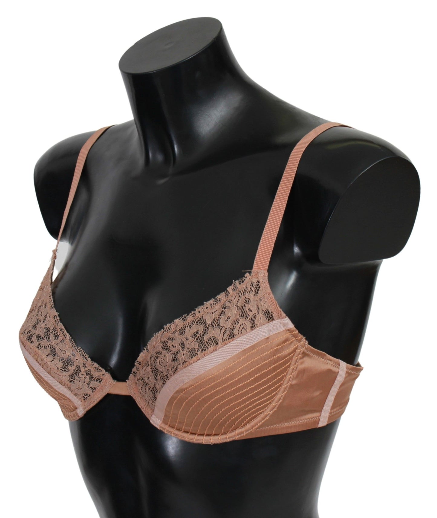 Ermanno Scervino Elegant Nude Lace Push-Up Bra