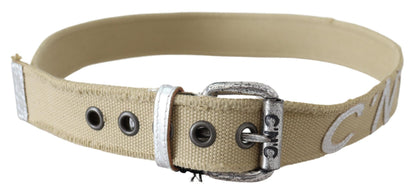 Costume National Elegant Beige Cotton Fashion Belt