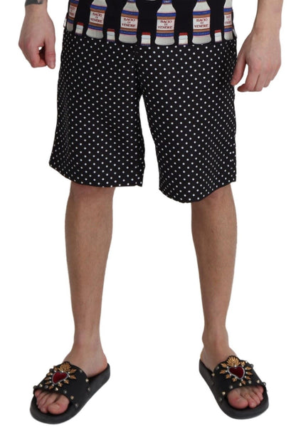 Dolce & Gabbana Polka Dot Elegance Swim Trunks Boxer