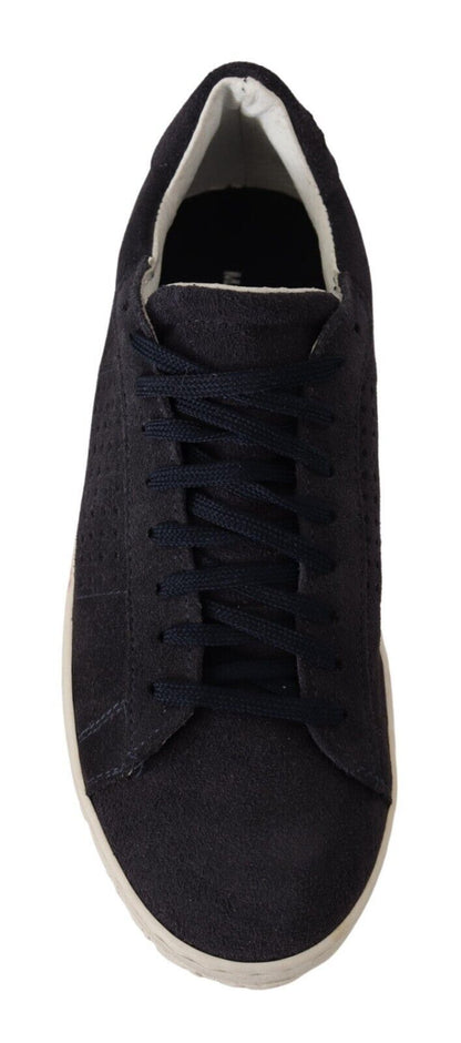 La Scarpa Italiana Elegant Suede Low Top Sneakers