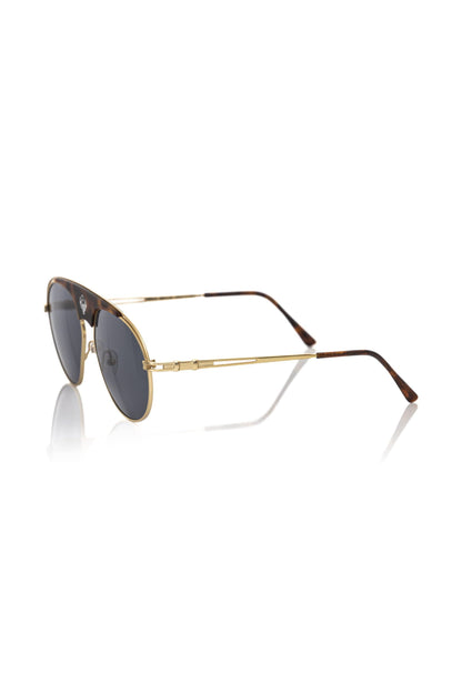 Frankie Morello Brown Metallic Sunglass for Men