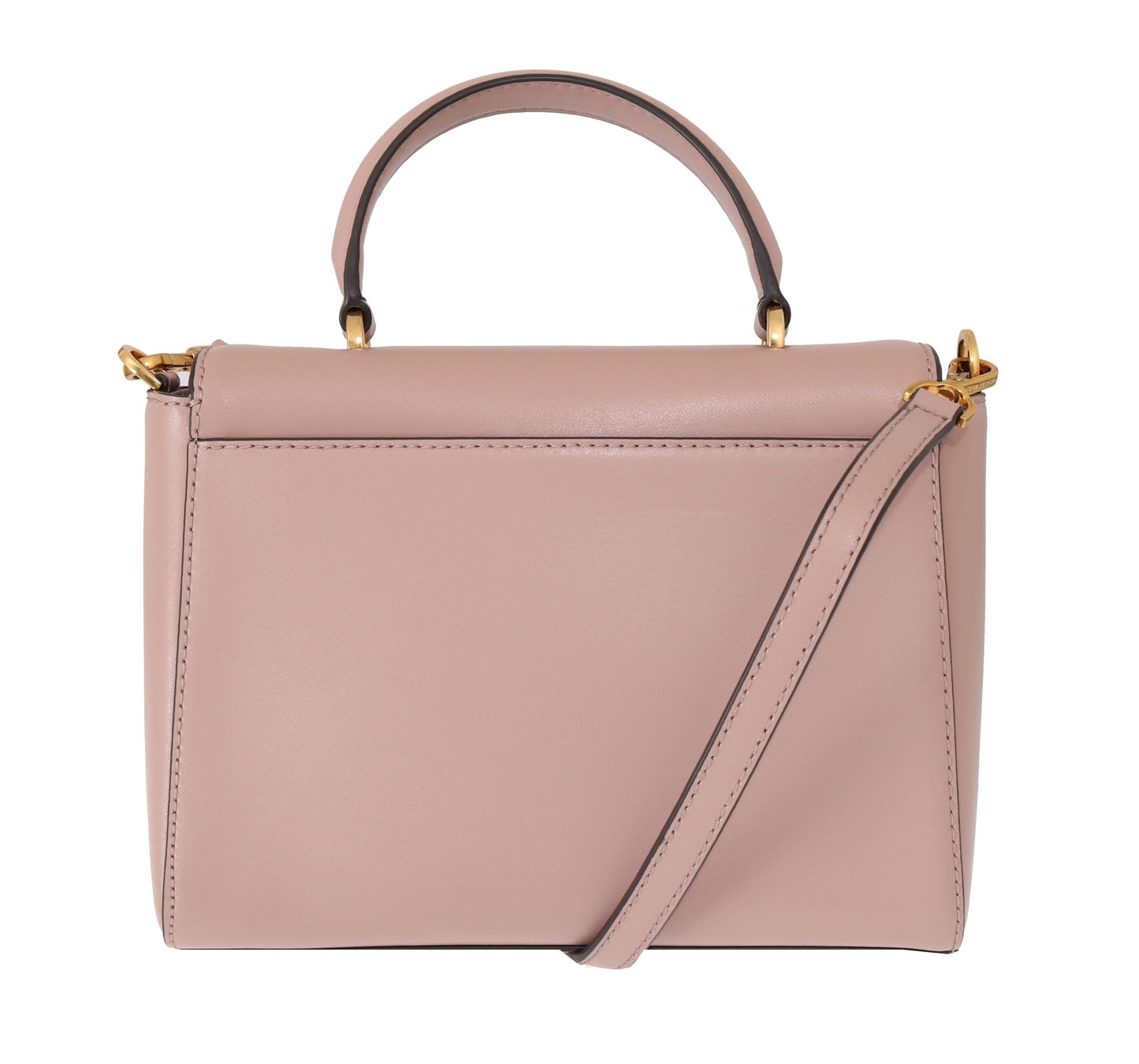 Michael Kors Elegant Pink Leather Mindy Shoulder Bag