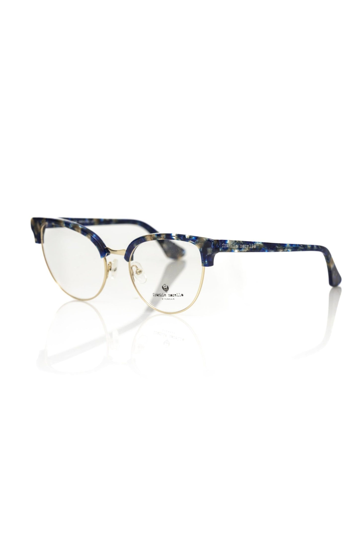 Frankie Morello Blue Metallic Fiber Women Frame