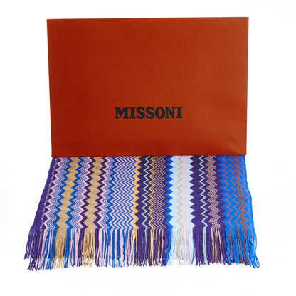 Missoni Geometric Pattern Fringed Luxury Scarf