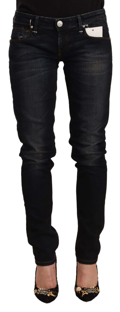 Acht Chic Black Washed Skinny Jeans for Her