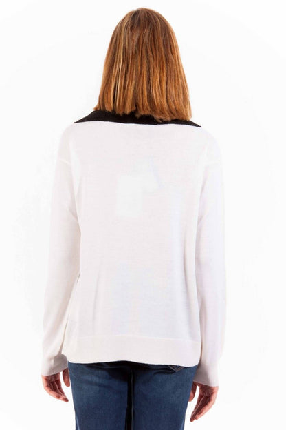 Love Moschino White Wool Women Sweater