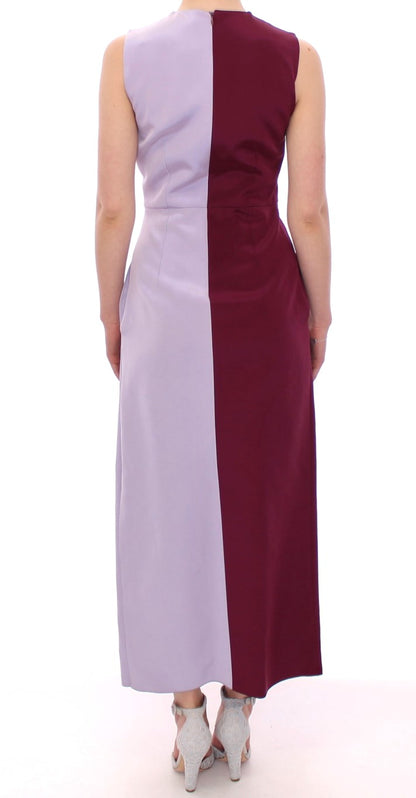 Barbara Casasola Elegant Long Silk Gown in Lavender