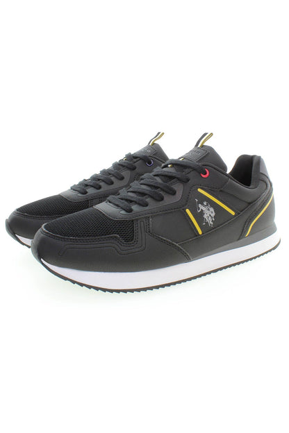 U.S. POLO ASSN. Black Polyester Men Sneaker