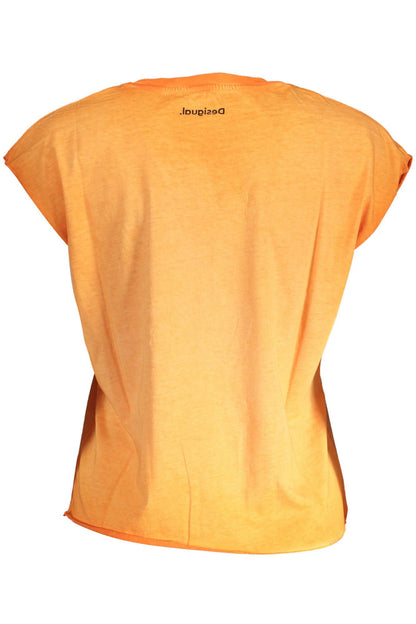 Desigual Orange Cotton Women Top