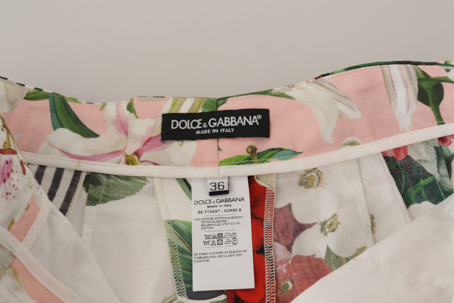 Dolce & Gabbana Floral High Waist Hot Pants Shorts