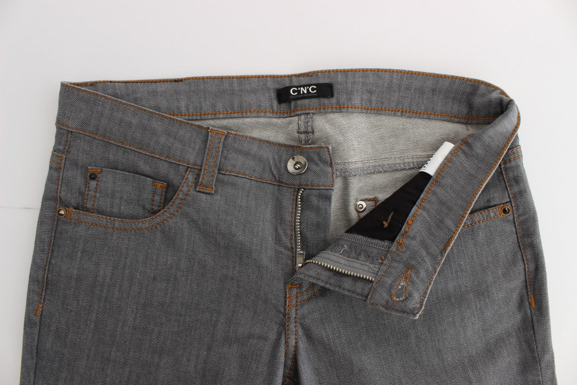 Costume National Elegant Gray Regular Fit Jeans