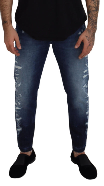 Dolce & Gabbana Elegant Blue Wash Regular Fit Jeans