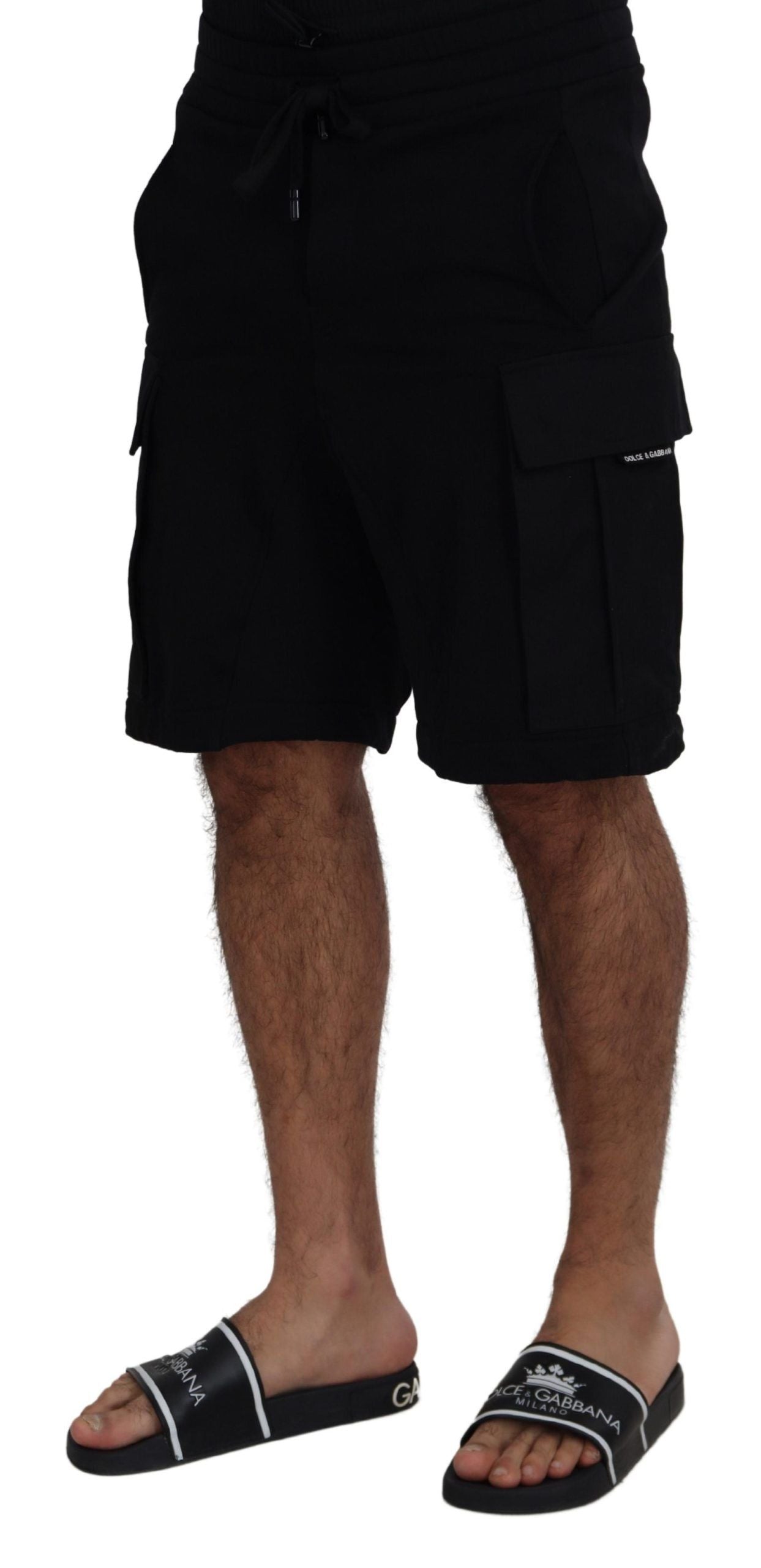 Dolce & Gabbana Elevate Your Summer: Classic Black Bermuda Shorts