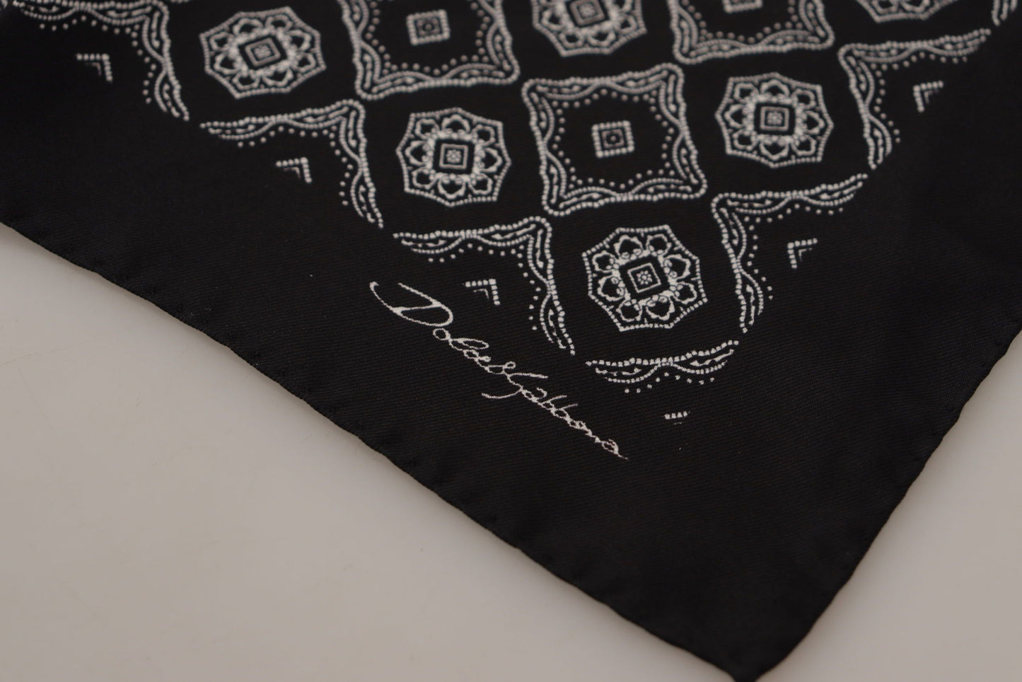 Dolce & Gabbana Elegant Geometric Silk Square Scarf