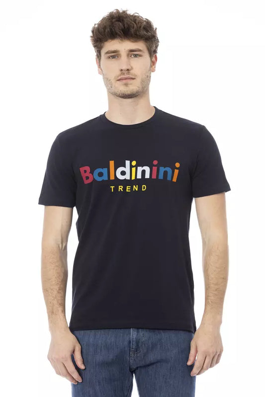 Baldinini Trend Blue Cotton Men T-Shirt