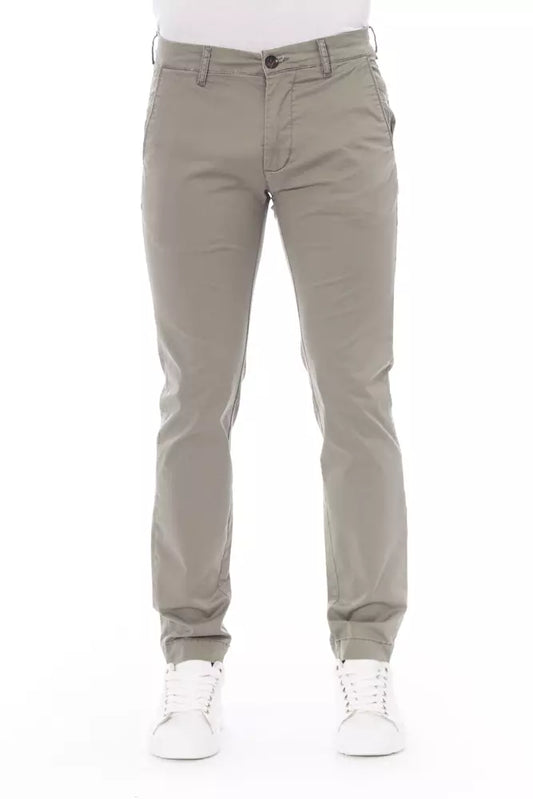 Baldinini Trend Beige Cotton Men Chino Trouser