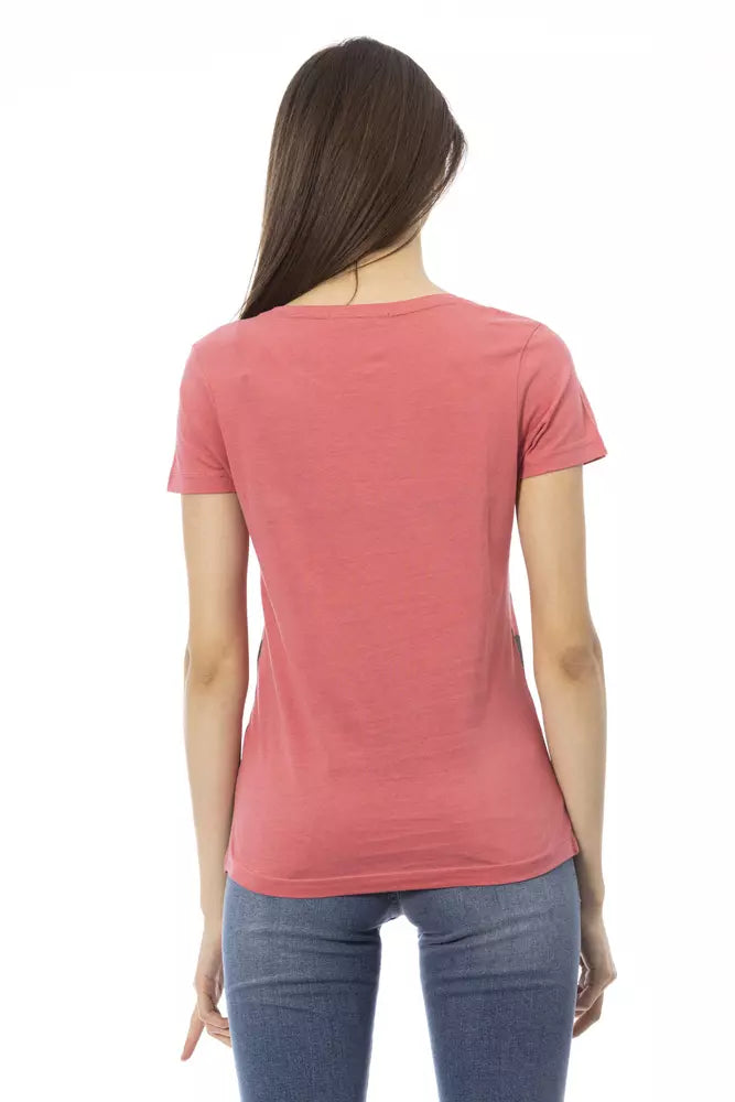 Trussardi Action Pink Cotton Women Top