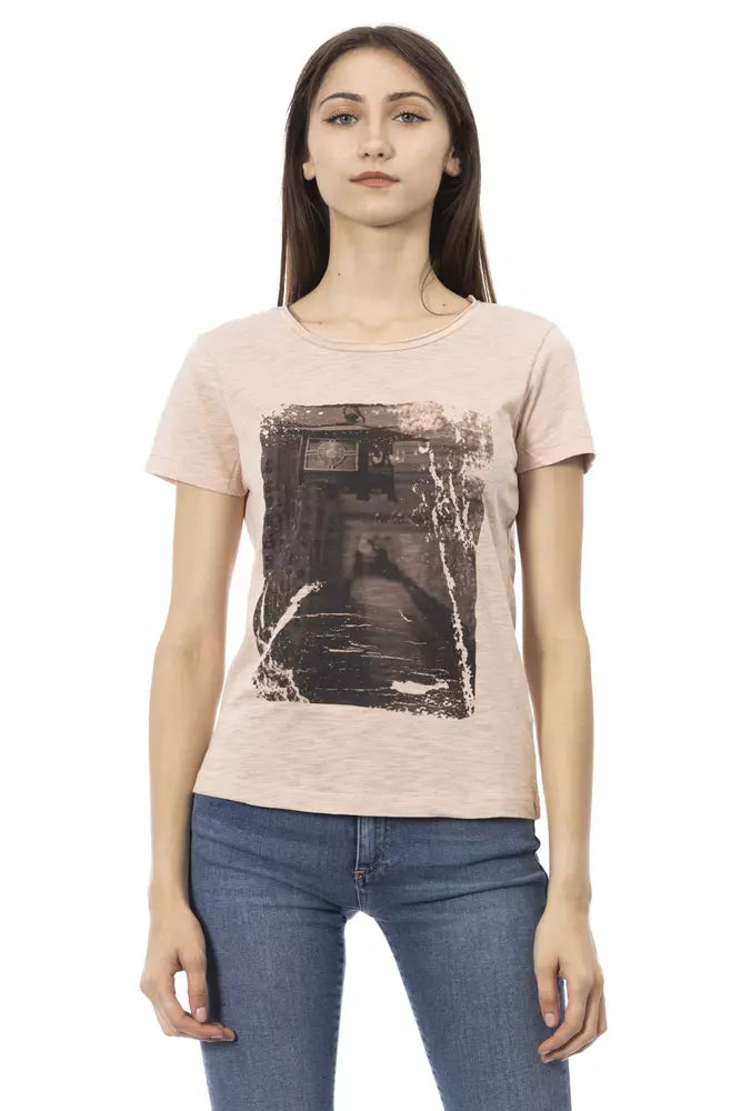 Trussardi Action Pink Cotton Women Top