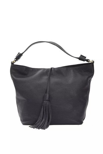 Pompei Donatella Gray Leather Women Shoulder Bag