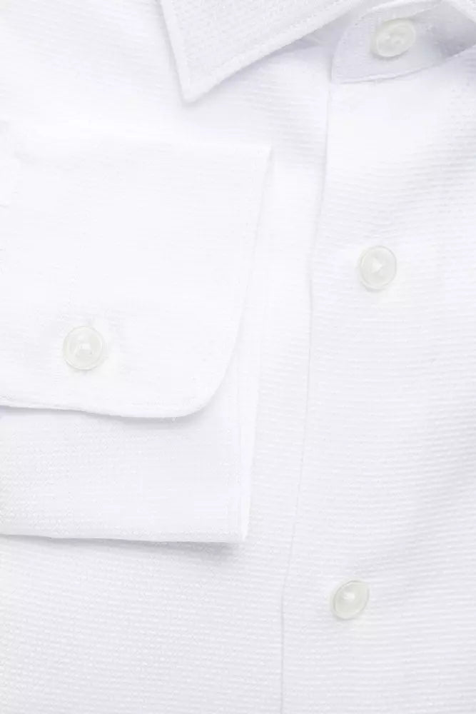 Robert Friedman White Cotton Men Shirt