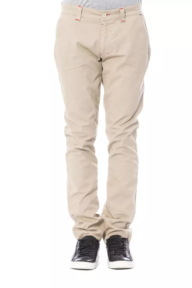 Verri Beige Cotton Men Chino Pant