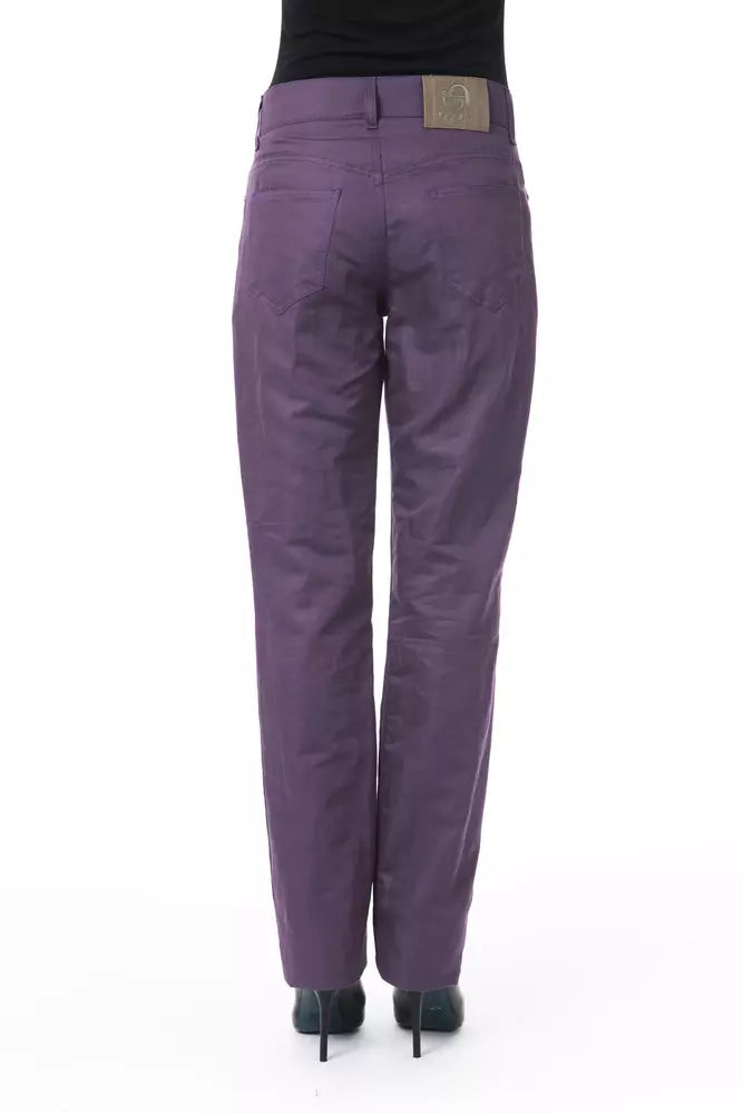 BYBLOS Purple Cotton Women Pants