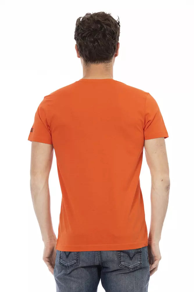 Trussardi Action Red Cotton Men TShirt