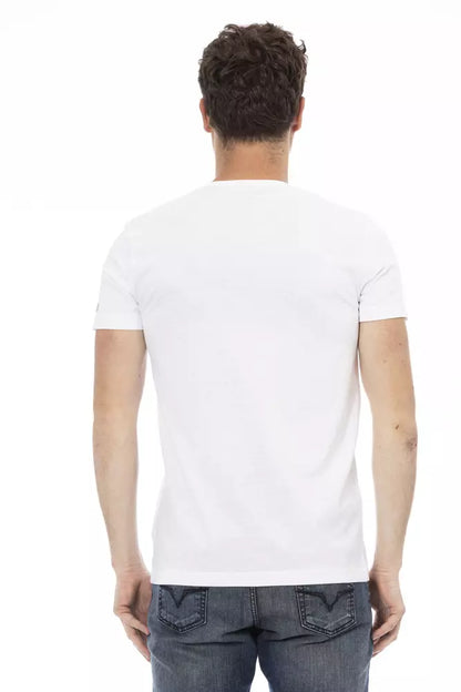 Trussardi Action Elegant V-Neck Short Sleeve T-Shirt