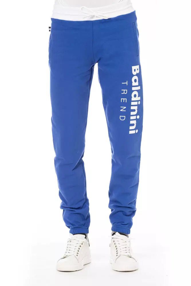 Baldinini Trend Blue Cotton Men Pant