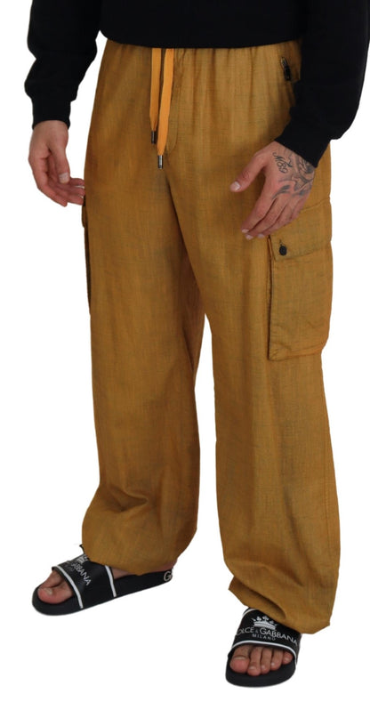 Dolce & Gabbana Elegant Italian Linen Trousers