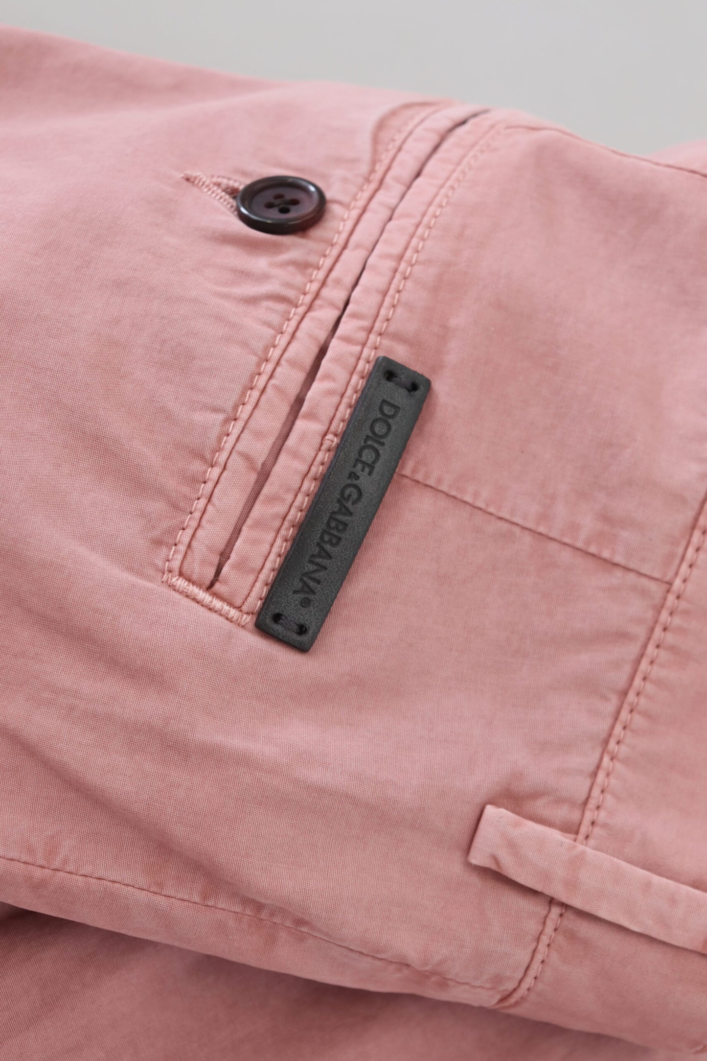 Dolce & Gabbana Exquisite Pink Chino Shorts for Men