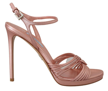 Prada Elegant Pink Stiletto Heel Sandals