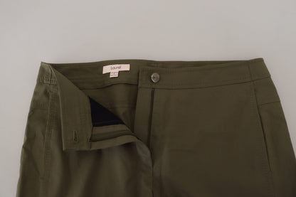 LAUREL Elegant Tapered Green Pants - Chic Everyday Wear