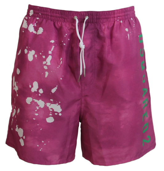 Dsquared² Pink Tie Dye Swim Shorts Boxer