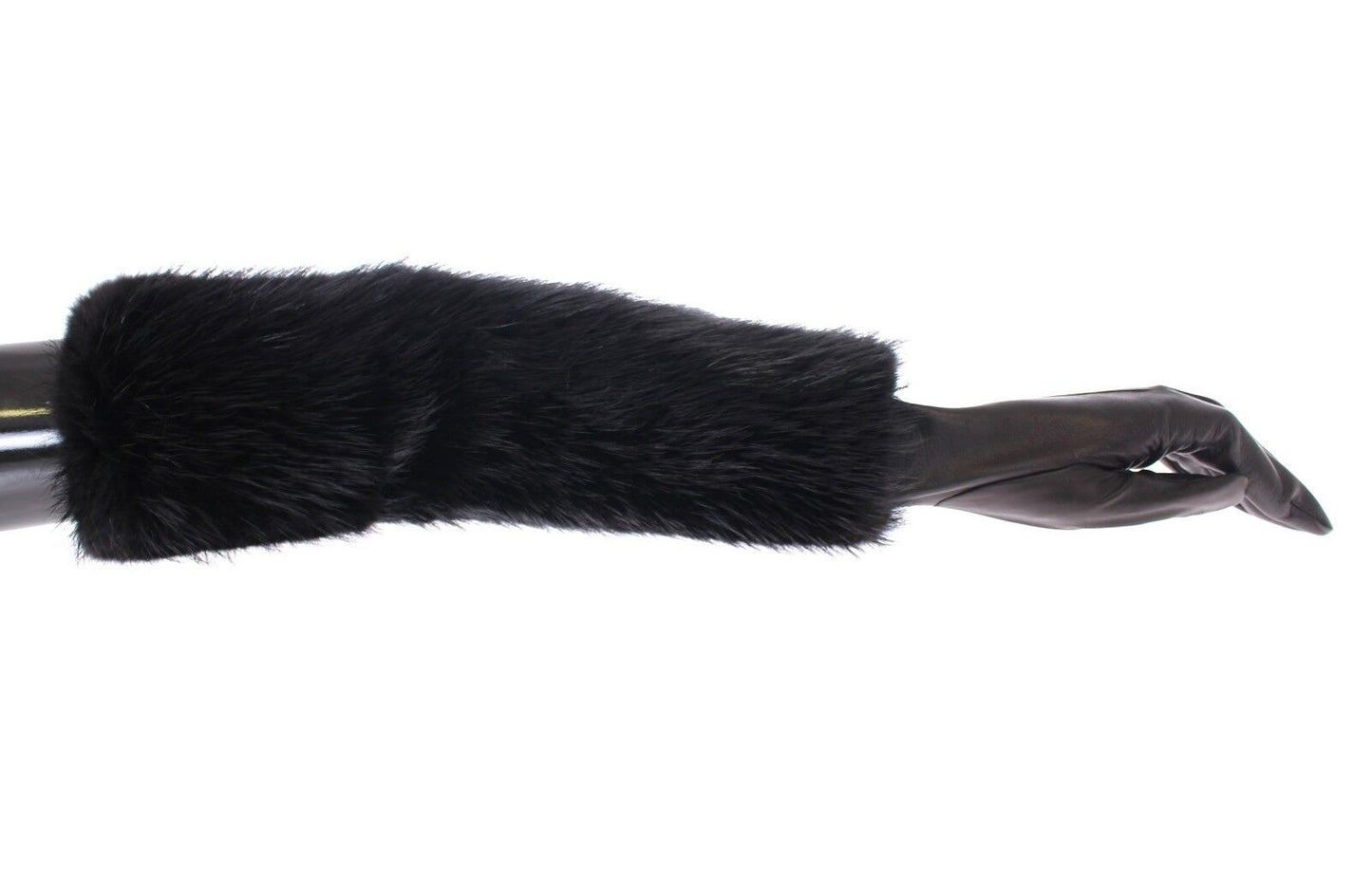 Dolce & Gabbana Elegant Elbow-Length Beaver Fur Gloves