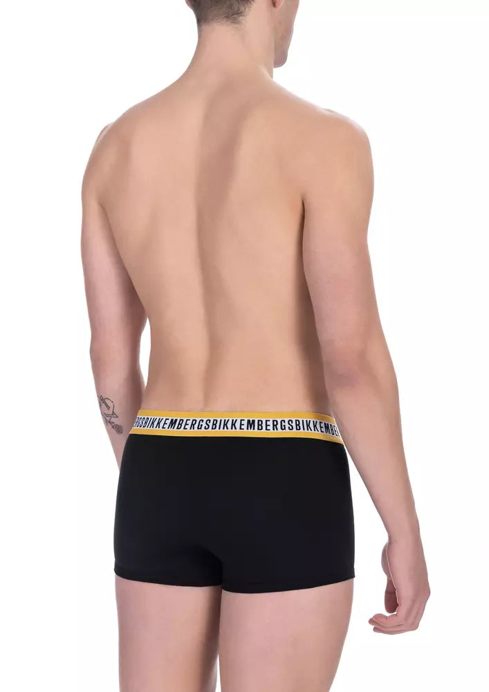 Bikkembergs Black Cotton Men's Trunk Underwear