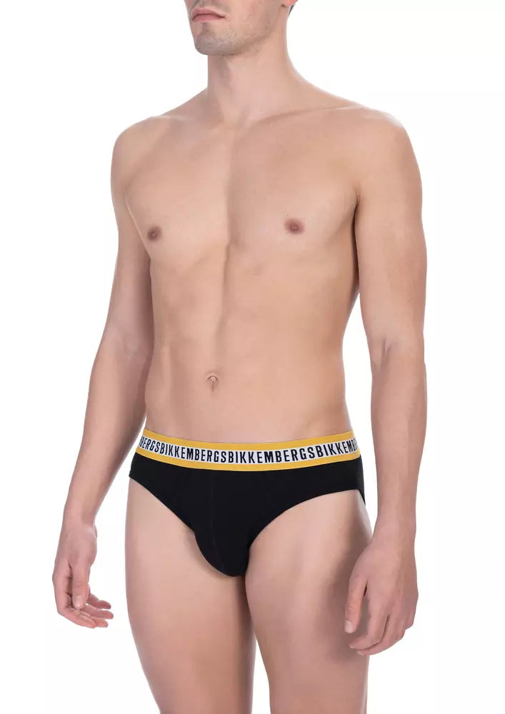 Bikkembergs Black Cotton Men Brief