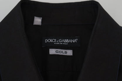 Dolce & Gabbana Elegant Black Formal Cotton Shirt