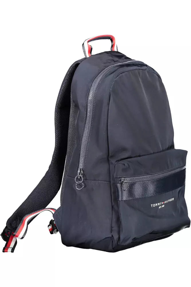 Tommy Hilfiger Blue Polyester Men Backpack