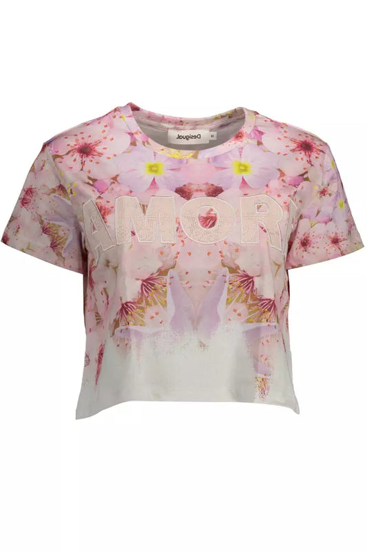 Desigual Pink Cotton Women Top