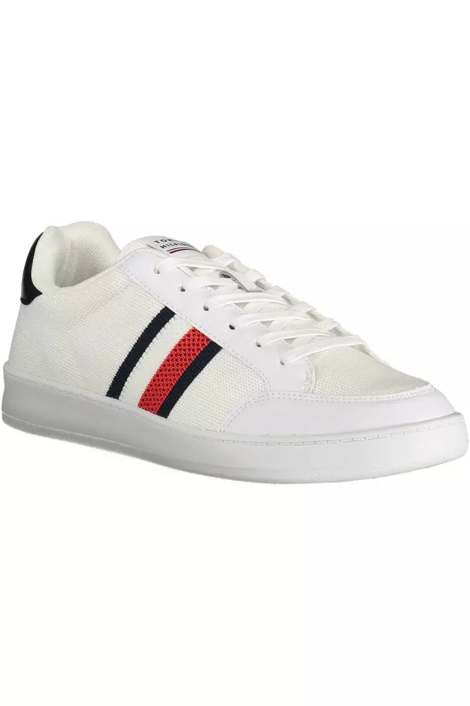 Tommy Hilfiger White Polyester Men Sneaker