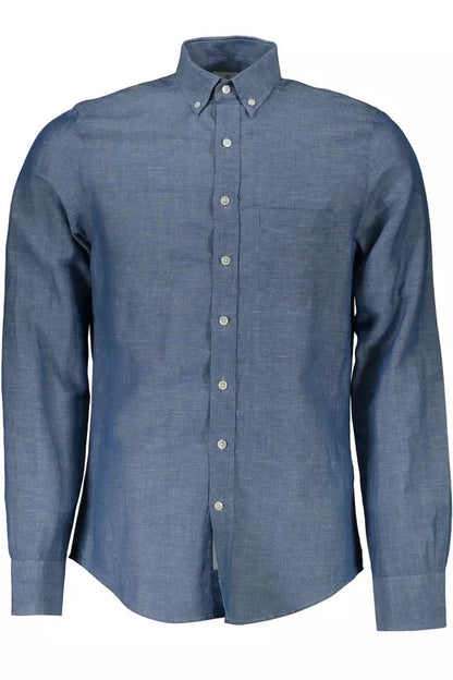 Gant Blue Cotton Men Shirt