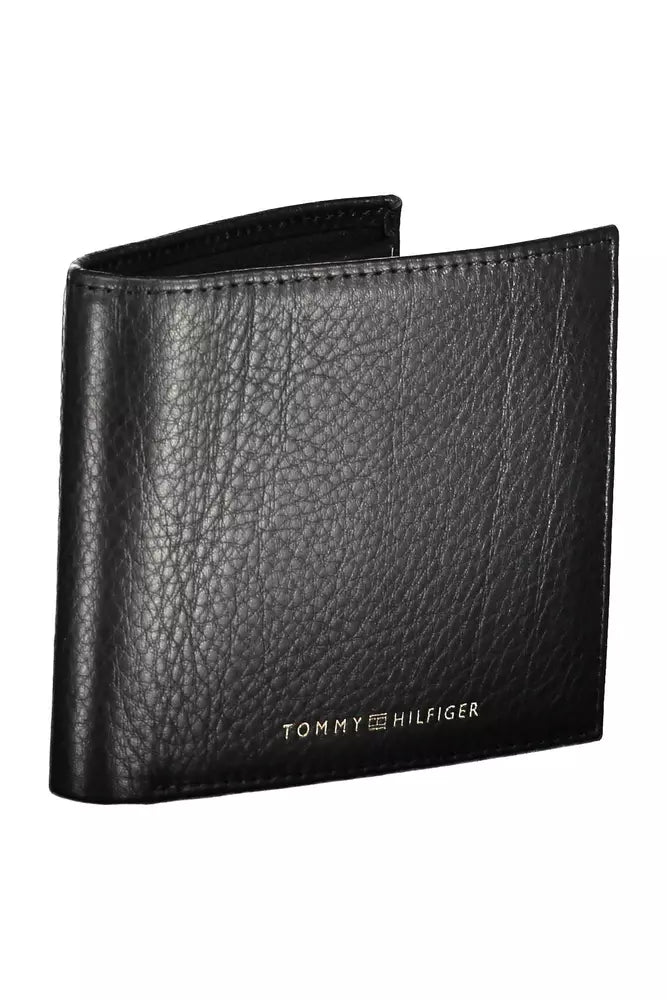 Tommy Hilfiger Black Leather Men Wallet