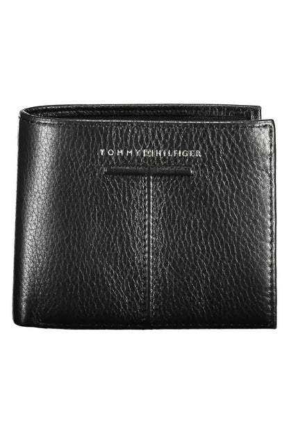 Tommy Hilfiger Black Leather Men Wallet