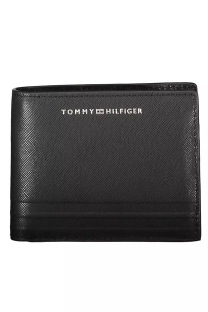 Tommy Hilfiger Black Leather Mens Wallet