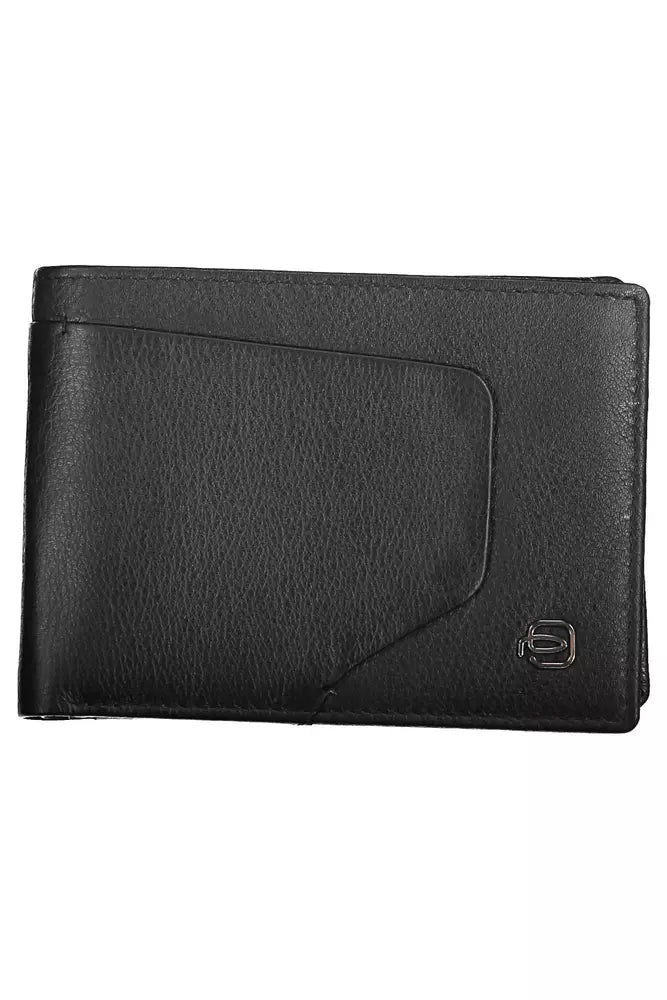 Piquadro Black Leather Mens Wallet