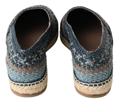 Dolce & Gabbana Sumptuous Woven Leather Espadrilles