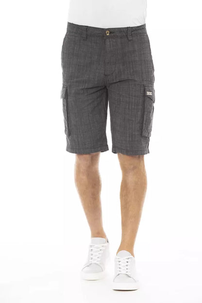 Baldinini Trend Black Cotton Men's Cargo Short