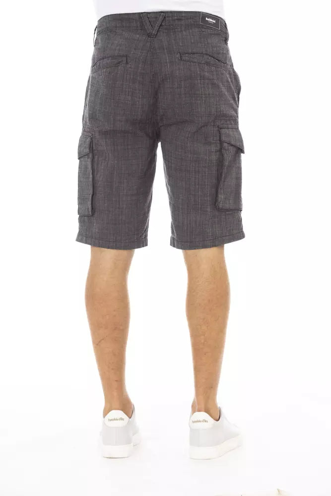 Baldinini Trend Black Cotton Men's Cargo Short